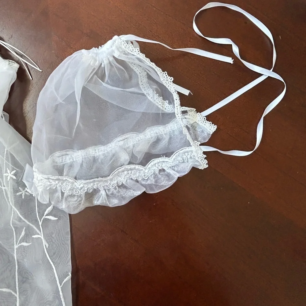 SABALAND Elegant White Lace Kids Costume  SIZE XL